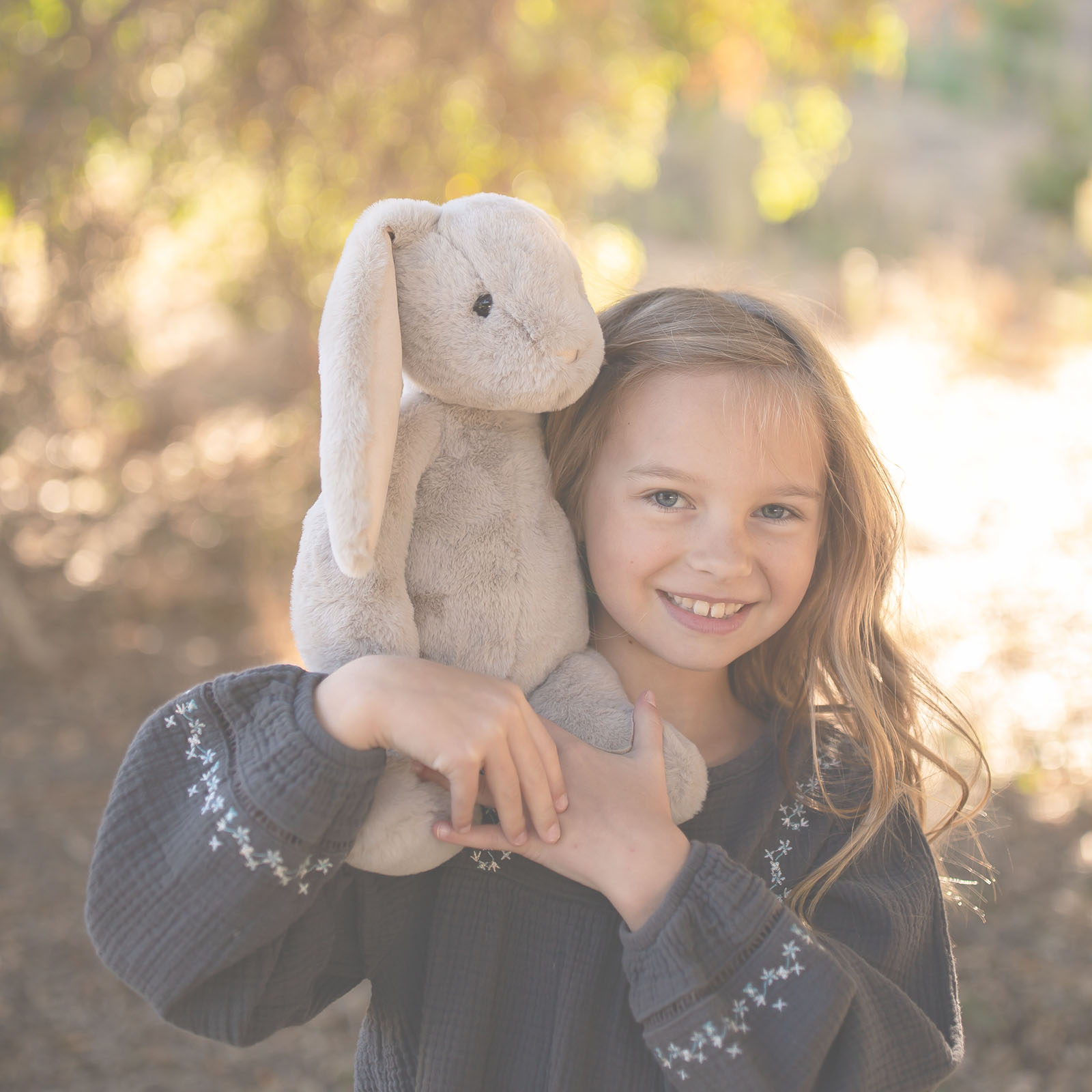 World's Softest Lushee 16 inch - Suede Mink Bunny Gray Plush