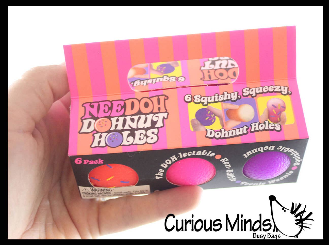 Nee-Doh Donut Holes Teenie Tiny Nee-Doh 6 Pack Soft Doh