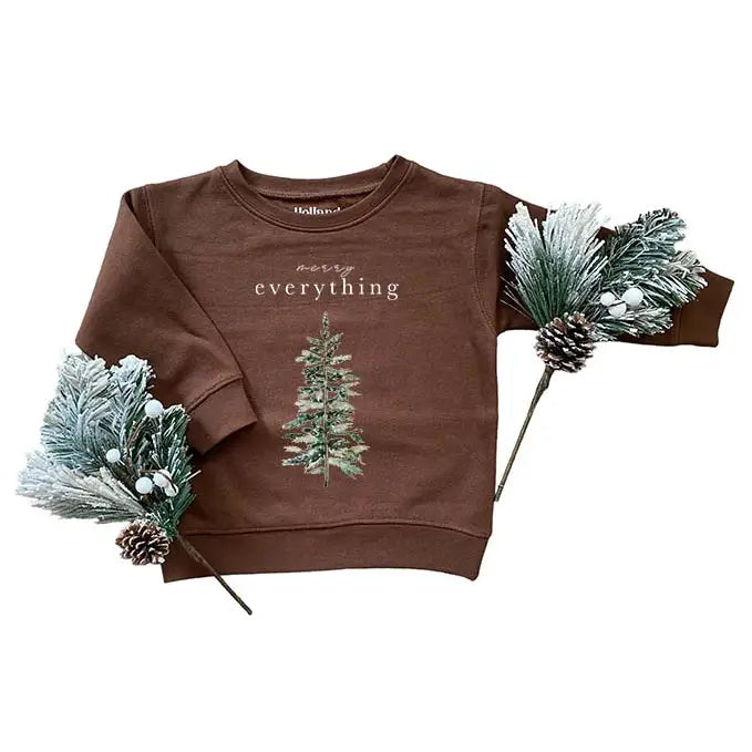 Merry Everything | Kids & Adult Christmas Sweatshirt