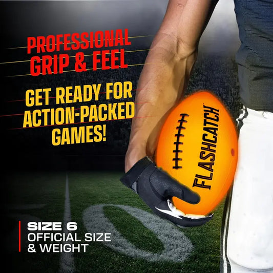 Light Up Football - Glow in the Dark Ball - No 6