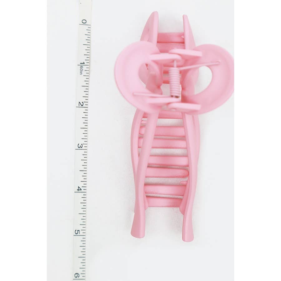 Matte Pastel Tone Bow Shape Hair Claw LARGE