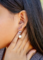 18K Gold PVD Stainless Steel Cross Stud Earrings