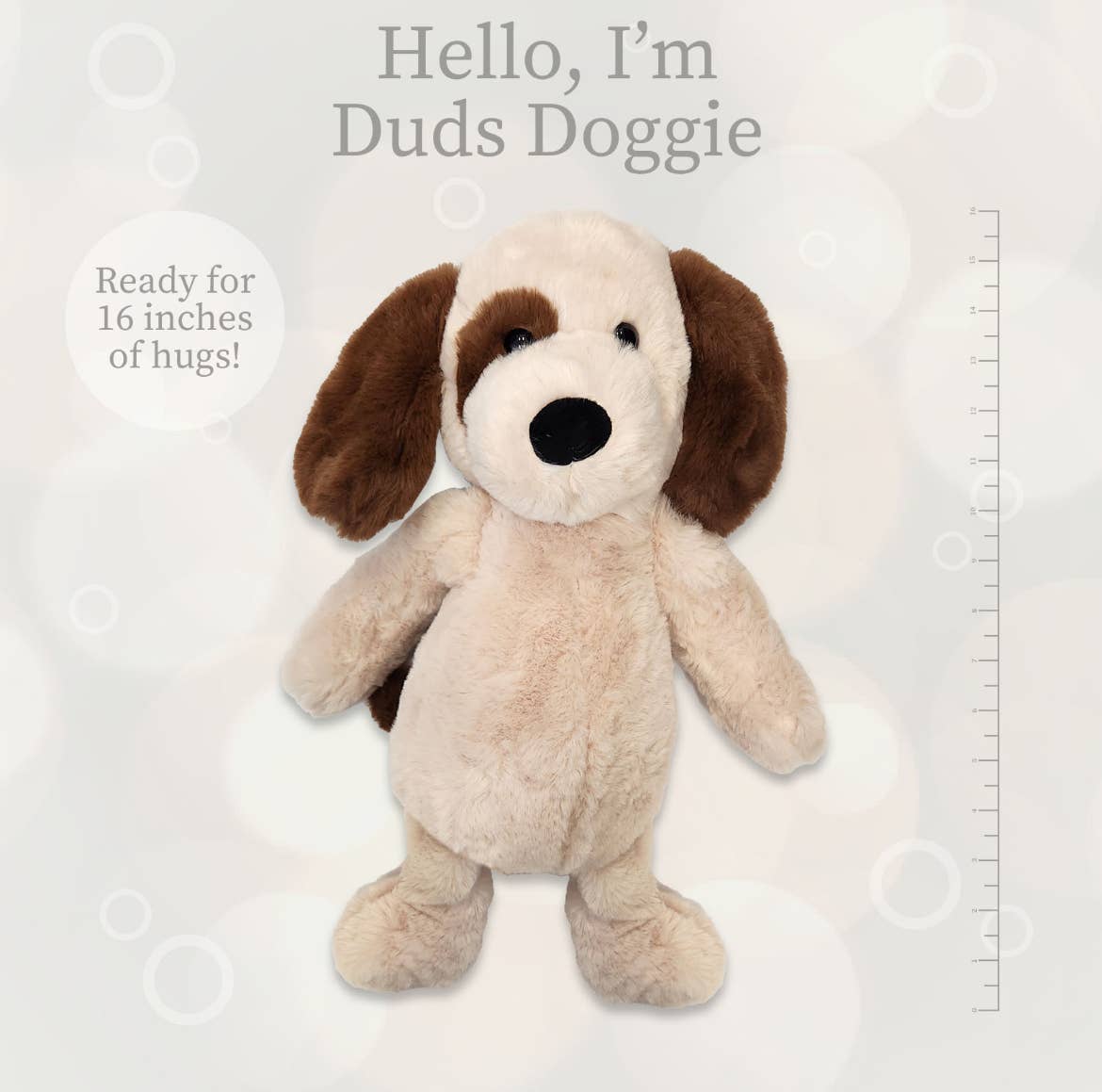 World's Softest 16-inch Duds Doggie Plush Toy for Kids