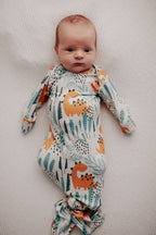 Dinosaur Animal Print Zoo Knotted Gown