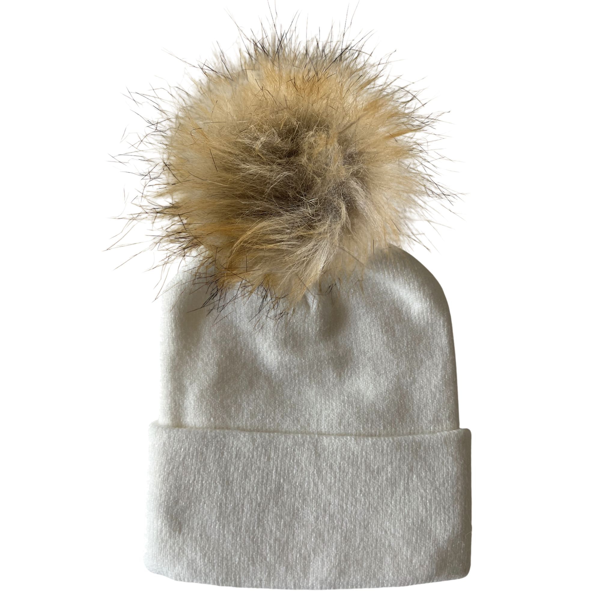 Baby's First Hat®, Warm White Fur Pom