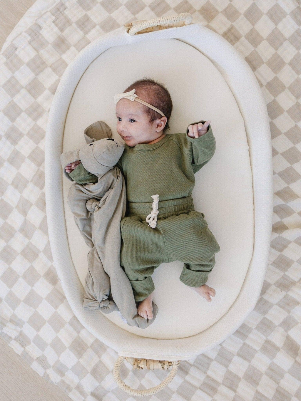 Cozy Bamboo Puppy Lovey Blanket - Baby Security Blanket Dog