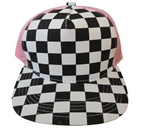 Toddler Kids Checkered Trucker Hat Checker
