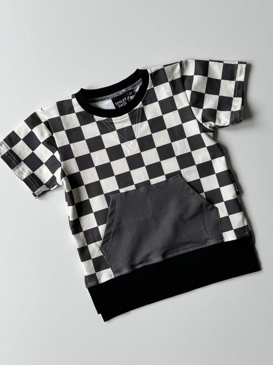CHECKERED COLOR BLOCK • TOP