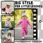 Kid/Baby 2-Tone Cap: Literally Just a Girl - Rose/Beige
