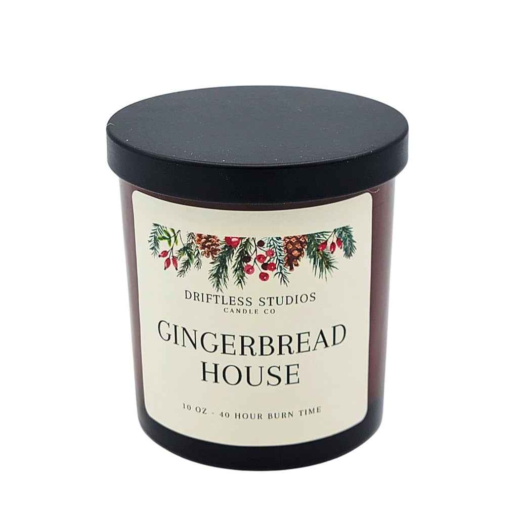 Gingerbread House Christmas Garland Candles - Holiday Decor