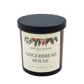 Gingerbread House Christmas Garland Candles - Holiday Decor