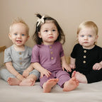 Bamboo Henley Romper - Baby Boy Clothes Outfit Daywear