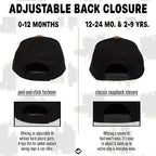 Flat Brim Trucker Hat - Bubba - Black/Faux Leather