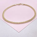 18k GF 4mm Miami Cuban Link Anklet