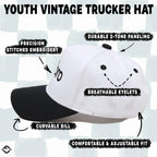 Kid/Baby 2-Tone Cap: Big Bro - Black/White