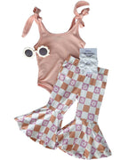 Keely Exaggerated Bell Bottoms - Daisy Check
