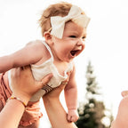 Gray Bunnies Easter Pinwheel Hair Bow