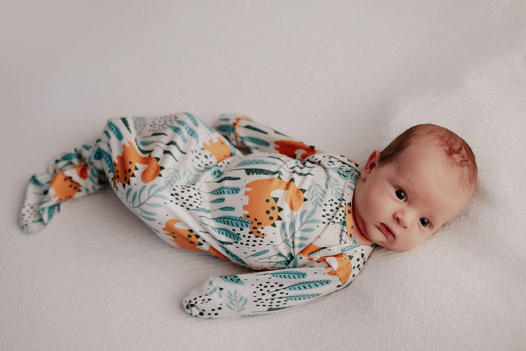 Dinosaur Animal Print Zoo Knotted Gown