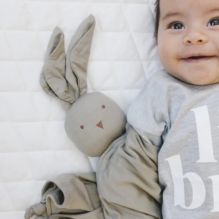 Bamboo Bunny Lovey - Baby Security Blanket Rabbit