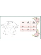 Kids Santa Candy Cane Stripe Holiday Ruffle Twirl Dress