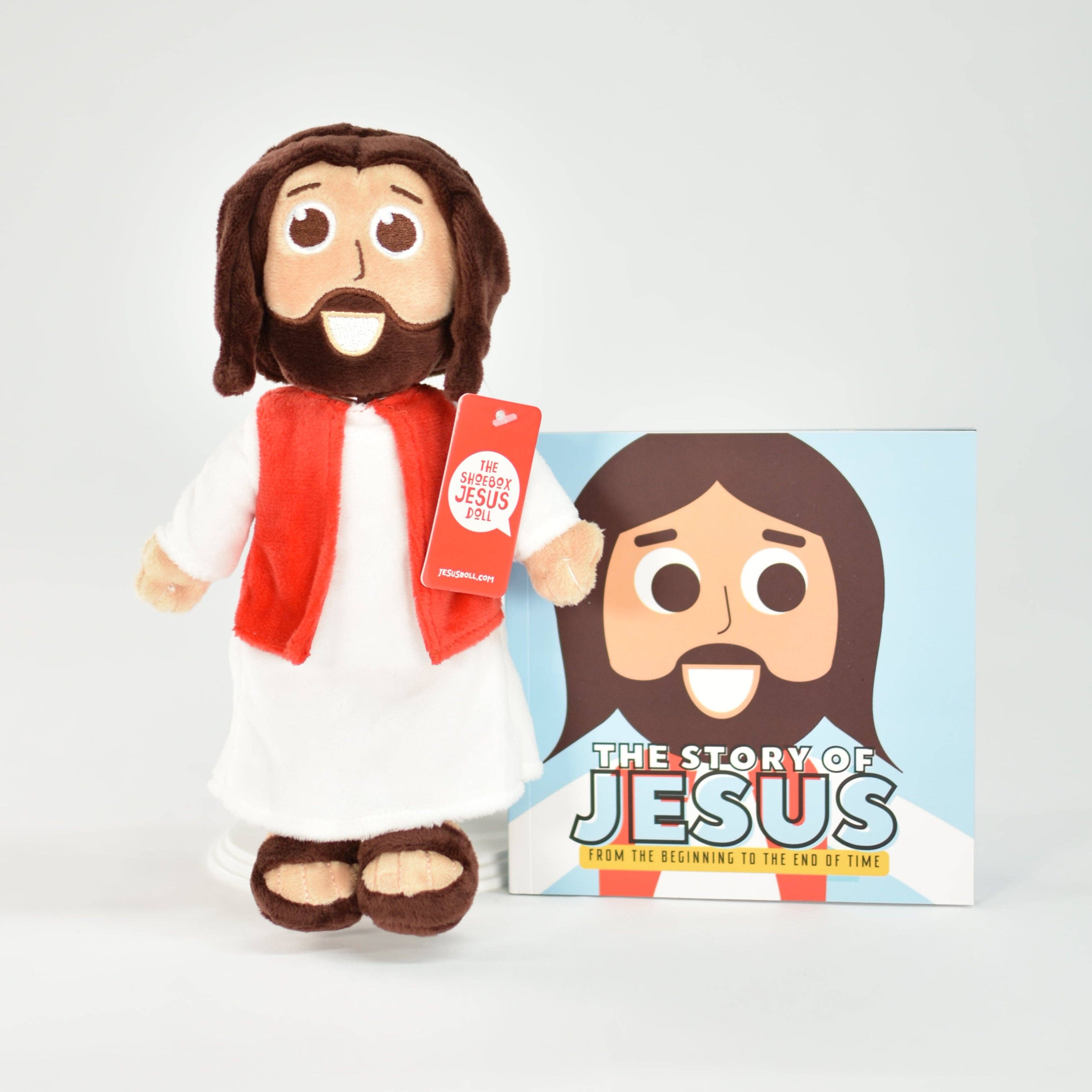 Jesus Doll & Book Bundle - Plush Doll + Story of Jesus Book