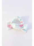 Linen Floral Bow Scrunchie