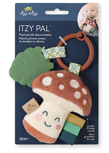 Itzy Pal™ Plush + Teether -  Strawberry