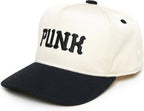 Kids/Baby Two Tone Vintage Cap: Punk - Black/Beige