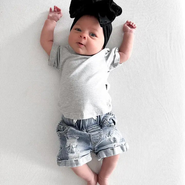 Little Bipsy Distressed Denim Short