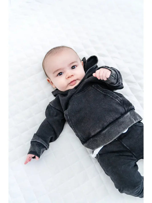 Onyx Stonewash Kids Hoodie