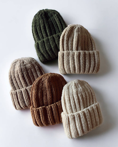 Baby's First Hat, Chunky Knit Forest Green