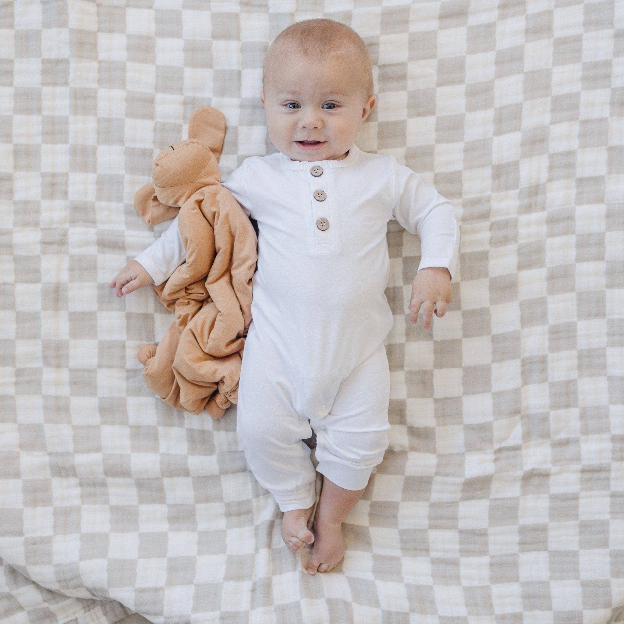 Cozy Bamboo Puppy Lovey Blanket - Baby Security Blanket Dog