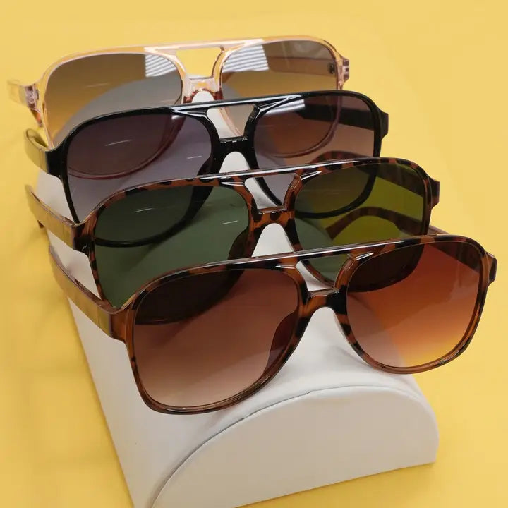 Classic Oversized Frame Sunglasses  - 3 Colors