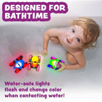 Tub Works® Monster Trucks™ Light Up Bath Toys, 3 Pack, Shark, Sea Turtle & Pufferfish