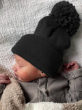 Baby's First Hat, Black Pom