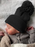 Baby's First Hat, Black Pom