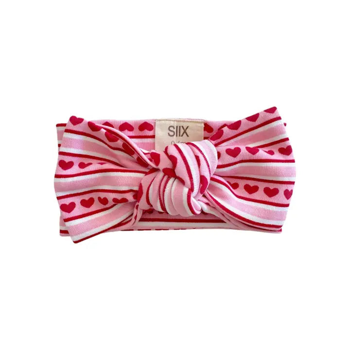 Valentine Stripe / Organic Bow