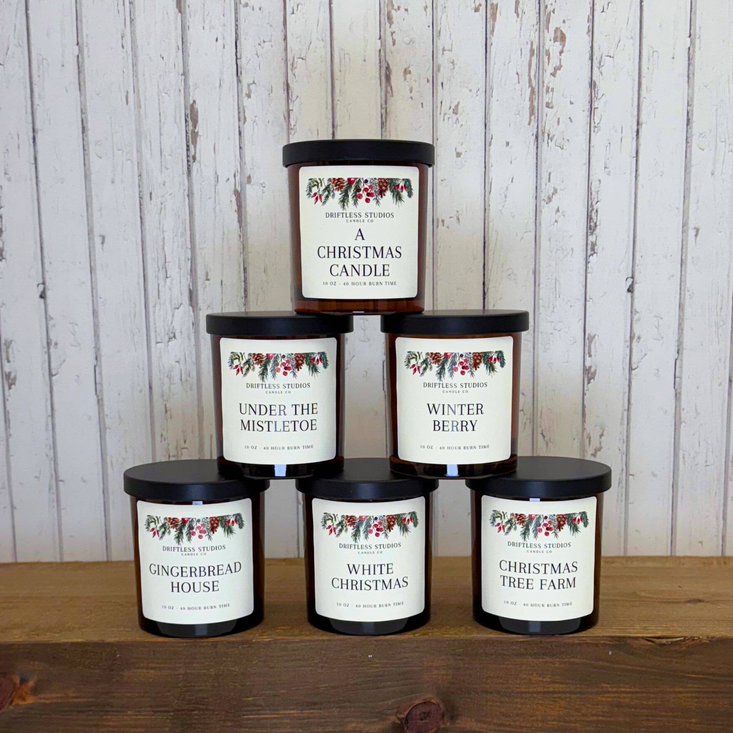 Gingerbread House Christmas Garland Candles - Holiday Decor