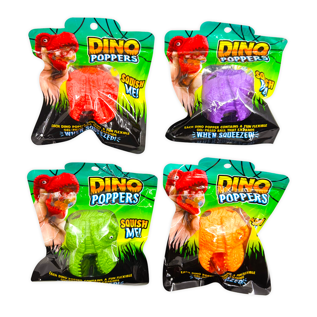 So Much Fun! Squishy Fidget Dino Poppers