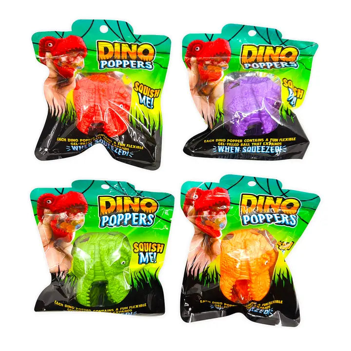 Squishy Fidget Dino Poppers