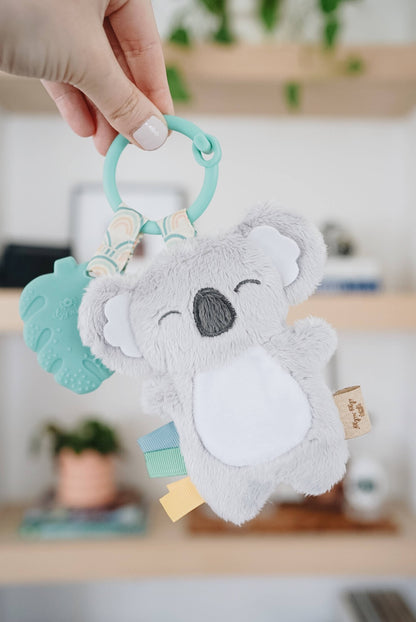 Itzy Pal™ Plush + Teether -  Strawberry
