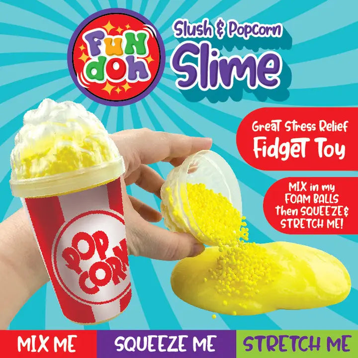 Fun Doh Slush and Popcorn Slime Assortment - 12/Display