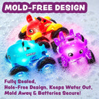 Tub Works® Monster Trucks™ Light Up Bath Toys, 3 Pack, Crab, Ray & Octopus