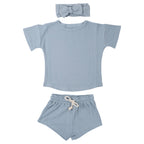 Santorini Summer Waffle Toddler Top & Bottom Set