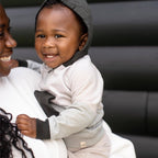 Color Blocked Sweatshirt & Pants Set - Bobcat