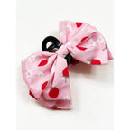 Strawberry Print  Bow Hair Claw Clip