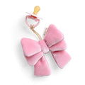 *New Options* Bitzy Pal Natural Rubber Pacifier & Plush - Bow