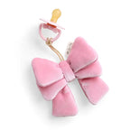*New Options* Bitzy Pal Natural Rubber Pacifier & Plush - Bow