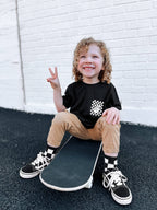 Black + White Checker Socks