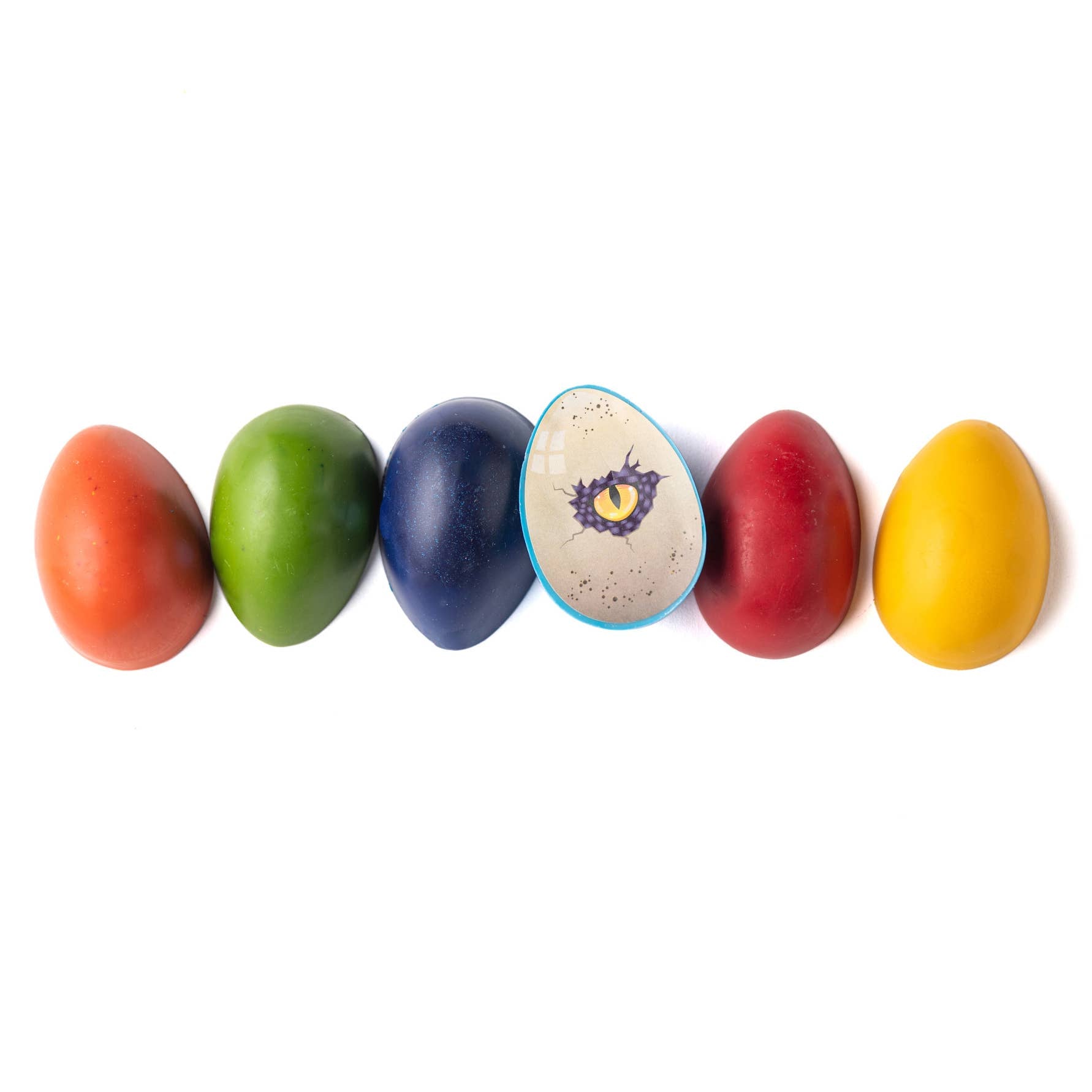 Beeswax Crayons - Dinosaur Eggs - 6 Easter Friendly Colors